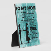 私の母にとって素敵な引用文 |母への贈り物 フォトプラーク (側面)