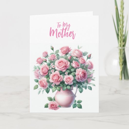 私の母によくカードを取る サンキューカード (正面)