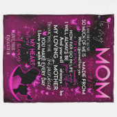 私の母に娘から毛布、母に毛布 フリースブランケット (正面(横))