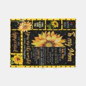 私の母に贈り物 フリースブランケット (正面(横))