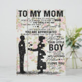 私の母に、母の誕生日ギフト、母への手紙 メニュー (スタンド正面)