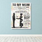 私の母に、母誕生日ギフト、母への手紙は可能 キャンバスプリント (インサイチュ (ウッドフロア))