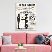 私の母に、母誕生日ギフト、母への手紙は可能 キャンバスプリント (インサイチュ (リビング))