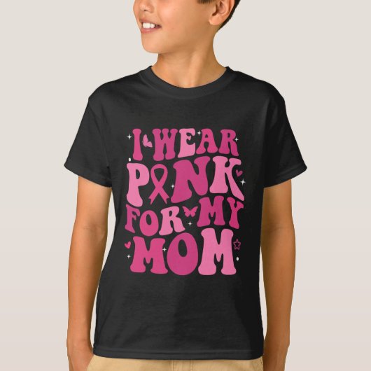 私の母のためにピンクを着て、乳がんの意識を高めよう Tシャツ (正面)