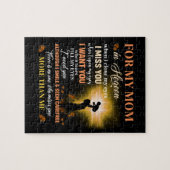 私の母のために天国のメモリアルデーギフト息子 ジグソーパズル (横)