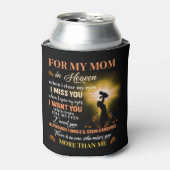 私の母のために天国のメモリアルデーギフト息子 缶クーラー (缶正面)