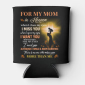 私の母のために天国のメモリアルデーギフト息子 缶クーラー (正面)