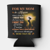 私の母のために天国のメモリアルデーギフト息子 缶クーラー (裏面)