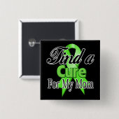 私の母のための治療法を見つける – リンパ腫 缶バッジ (正面&裏面)