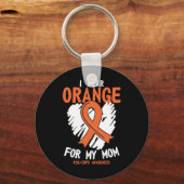 私の母のための衣服オレンジRSD CRPSががんAをサポート キーホルダー (正面)