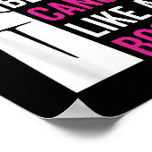 私の母のビート乳がんボス戦士Survのような ポスター (角)