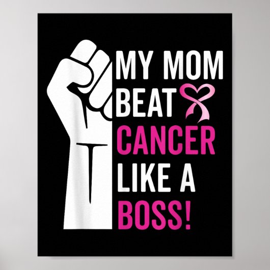 私の母のビート乳がんボス戦士Survのような ポスター (正面)