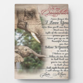 私の母のプレゼントの息子 |かわいい家族へのプレゼント フォトプラーク (正面)