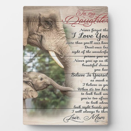 私の母のプレゼントの息子 |かわいい家族へのプレゼント フォトプラーク (正面)