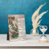 私の母のプレゼントの息子 |かわいい家族へのプレゼント フォトプラーク (側面)