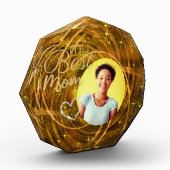 私の母の光最高の光の金ゴールド フォトブロック (左)