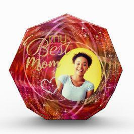 私の母の写真最高のが輝いている フォトブロック