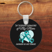 私の母の思い出の中 – 卵巣がん キーホルダー (正面)