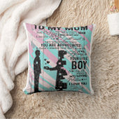 私の母の息子 |かわいい家族のプレゼント クッション (ブランケット)