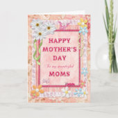 私の母の日カードにクラフトの母の カード (正面)