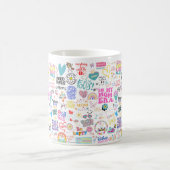 私の母の時代に肯定マグカップ コーヒーマグカップ (中央)