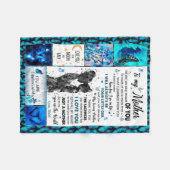 私の母の毛布に息子からクロス毛布ギフト フリースブランケット (正面(横))