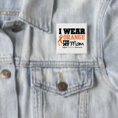 私の母の白血病I衣服オレンジ 缶バッジ (インサイチュ)