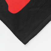 私の母の衣服赤ハート病認識度Supp フリースブランケット (角)