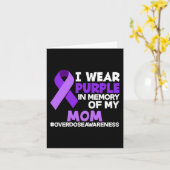 私の母の過剰摂取に対する意識を胸に紫を纏う カード (黄色い花)