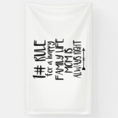 私の母はいつも正しい 横断幕 (縦)