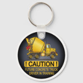 私の母はコンクリートトラックの乳児車を運転 キーホルダー (正面)