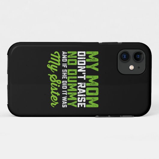 私の母はダミーの妹の母を育てなかったおもしろい Case-Mate iPhoneケース (裏面(横))