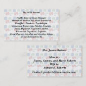 私の母はビジネスを再開するカードハウスカーバイク コーリングカード (正面/裏面)