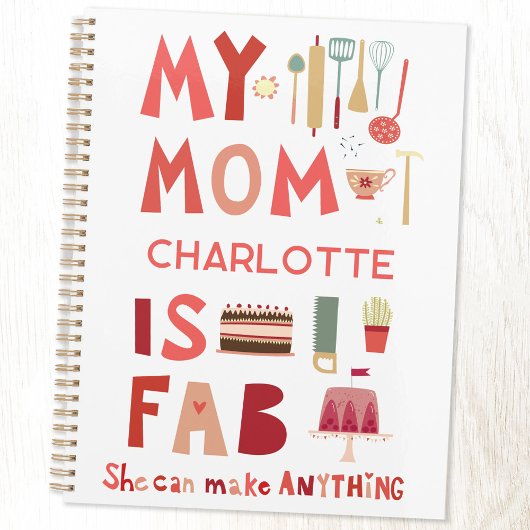 私の母はファブパーソナライズされたおもしろい プランナー手帳