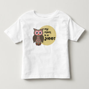 私の母はフクロウだ。パパも。 トドラーTシャツ