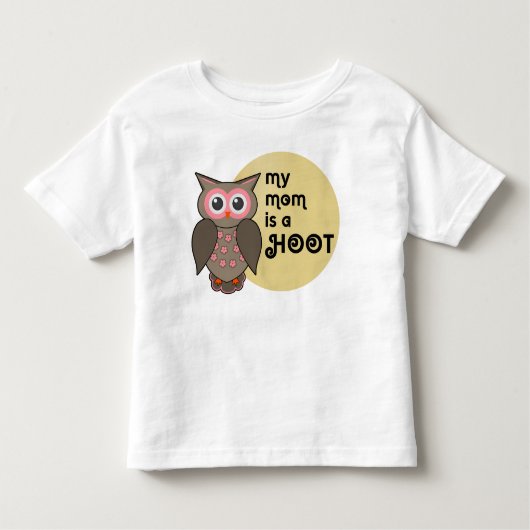 私の母はフクロウだ。パパも。 トドラーTシャツ (正面)