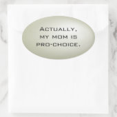 私の母はプロの選択のステッカーシート – 楕円 楕円形シール (バッグ)