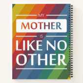 私の母は他に類を見ない ノートブック (裏面)