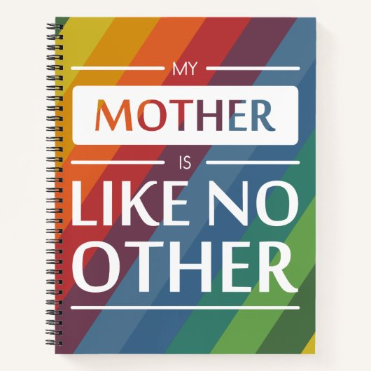 私の母は他に類を見ない ノートブック (正面)