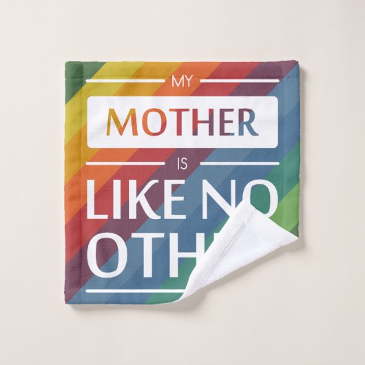 私の母は他に類を見ない バスタオルセット (ウォッシュタオル)