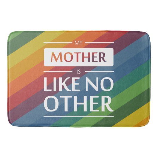 私の母は他に類を見ない バスマット (正面)