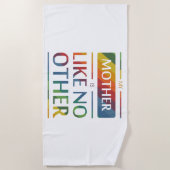 私の母は他に類を見ない ビーチタオル (正面)