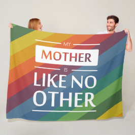 私の母は他に類を見ない フリースブランケット