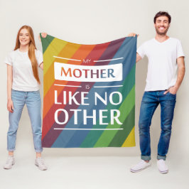 私の母は他に類を見ない フリースブランケット