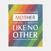 私の母は他に類を見ない フリースブランケット (正面)