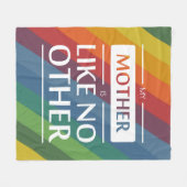 私の母は他に類を見ない フリースブランケット (正面(横))