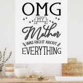 私の母は何でも正しい ポスター (キッチン)
