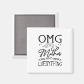 私の母は何でも正しい マグネット (正面/裏面)