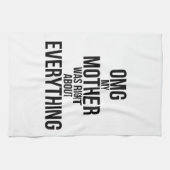 私の母は何でも正しかった キッチンタオル (横)