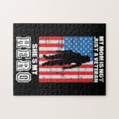 私の母は単なる退役軍人ではない私のヒーロー ジグソーパズル (横)